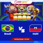 Soi kèo Brazil vs Haiti 07h30 ngày 20/6/2026 – World Cup 2026