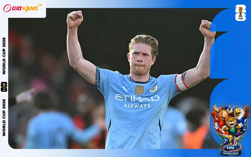 Điểm nhấn trong tiểu sử Kevin de Bruyne luôn xoay quanh khi ở Man City